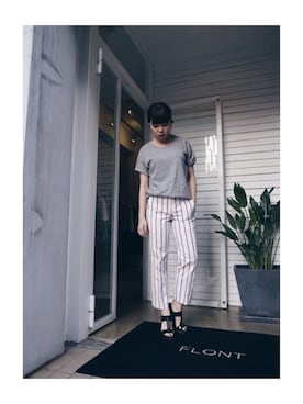「MARANT ETOILE（マランエトワール）のアイテム」を使った、FLONT STAFF さん（レディース・155cm）の冬コーディネート
