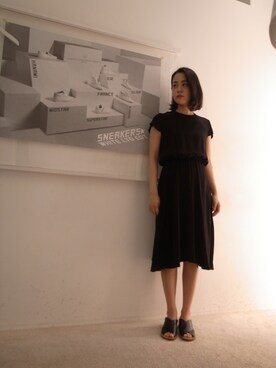 「MARANT ETOILE（マランエトワール）のアイテム」を使った、FLONT STAFF さん（レディース・158cm）の冬コーディネート