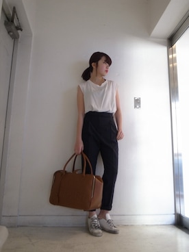 「ボストンバッグ」｜FLONT STAFF さん（レディース・155cm）の春コーディネート