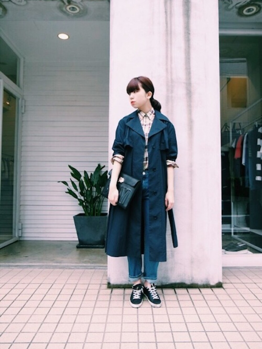 ACNESTUDIOS ショートトレンチコート 洗える／ストレッチ／春コート】ショートトレンチコート