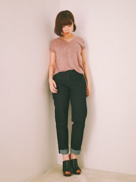 「ISABEL MARANT（イザベルマラン）のアイテム（トップス）」を使った、FLONT STAFF さん（レディース・155cm）の夏コーディネート