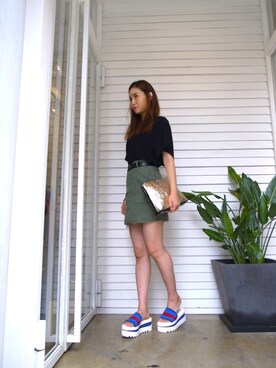 「ISABEL MARANT（イザベルマラン）のアイテム（トップス）」を使った、FLONT STAFF さん（レディース・158cm）の夏コーディネート