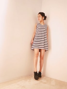 「3.1 Phillip Lim（スリーワンフィリップリム）のアイテム」を使った、FLONT STAFF さん（レディース・158cm）の夏コーディネート