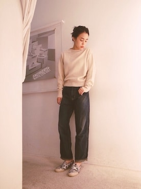 「MARANT ETOILE（マランエトワール）のアイテム」を使った、FLONT STAFF さん（レディース・158cm）の夏コーディネート