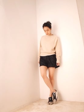 「MARANT ETOILE（マランエトワール）のアイテム」を使った、FLONT STAFF さん（レディース・158cm）の夏コーディネート