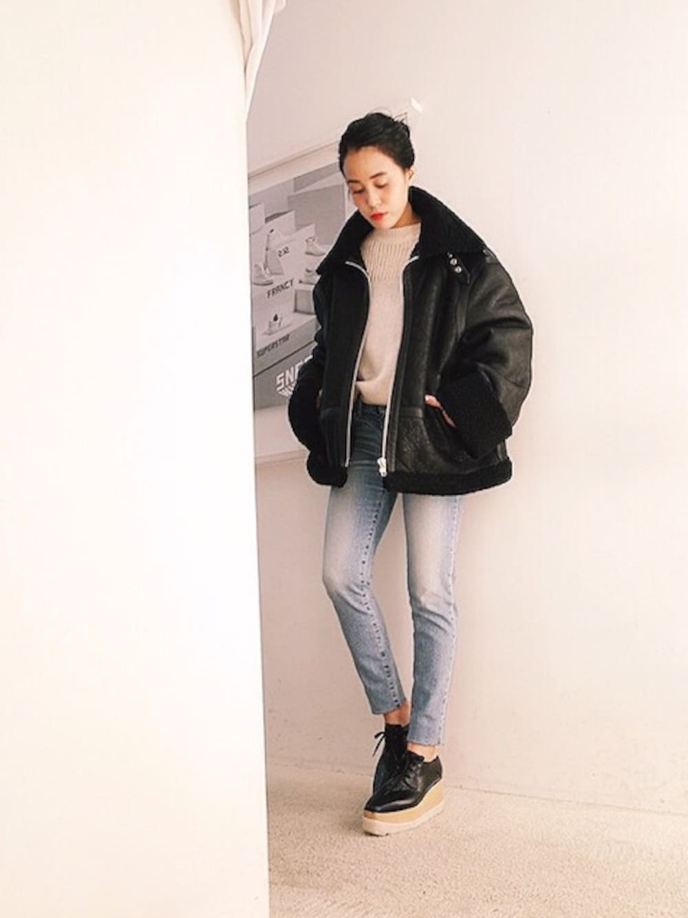 VETEMENTSのムートンコートを使った人気ファッションコーディネート - WEAR