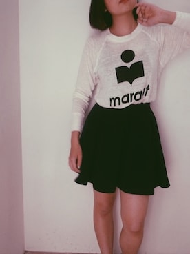 「MARANT ETOILE（マランエトワール）のアイテム」を使った、FLONT STAFF さん（レディース・155cm）の秋コーディネート