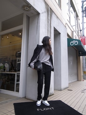 「 ハイネック」｜FLONT STAFF さん（レディース・165cm）の冬コーディネート