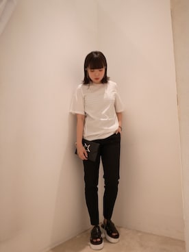 「MARANT ETOILE（マランエトワール）のアイテム」を使った、FLONT STAFF さん（レディース・155cm）の冬コーディネート