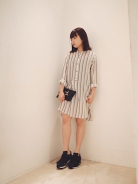 「ISABEL MARANT（イザベルマラン）のアイテム（ワンピース/ドレス）」を使った、FLONT STAFF さん（レディース・155cm）の冬コーディネート