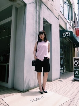 「ISABEL MARANT（イザベルマラン）のアイテム（パンツ）」を使った、FLONT STAFF さん（レディース・158cm）の春コーディネート