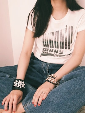 「MARCOMONDE（マルコモンド）のアイテム」を使った、FLONT STAFF さん（レディース・158cm）の春コーディネート