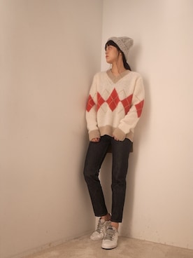 「Tu es mon TRESOR（トゥ エ モン トレゾア）のアイテム」を使った、FLONT STAFF さん（レディース・158cm）の夏コーディネート