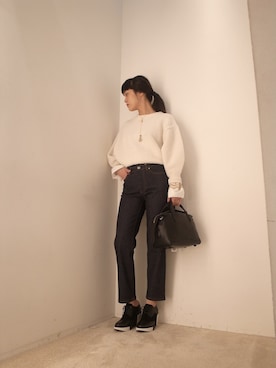 「アイテム（ブーティ）」を使った、FLONT STAFF さん（レディース・158cm）の夏コーディネート