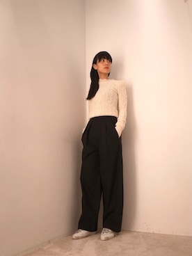 「ISABEL MARANT（イザベルマラン）のアイテム（パンツ）」を使った、FLONT STAFF さん（レディース・160cm）の秋コーディネート