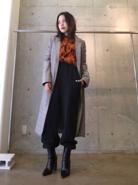 「Acne Studios（アクネストゥディオズ）のアイテム（スウェット）」を使った、FLONT STAFF さん（レディース・160cm）の秋コーディネート