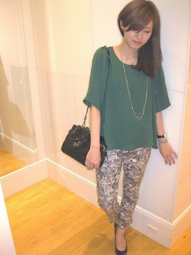 原さん（レディース・159cm）の夏コーディネート