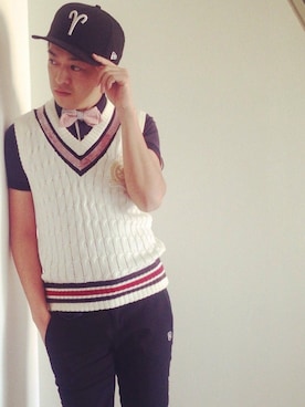 MARK & LONA（マークアンドロナ）の「Ruler Knit Vest | MEN（ベスト