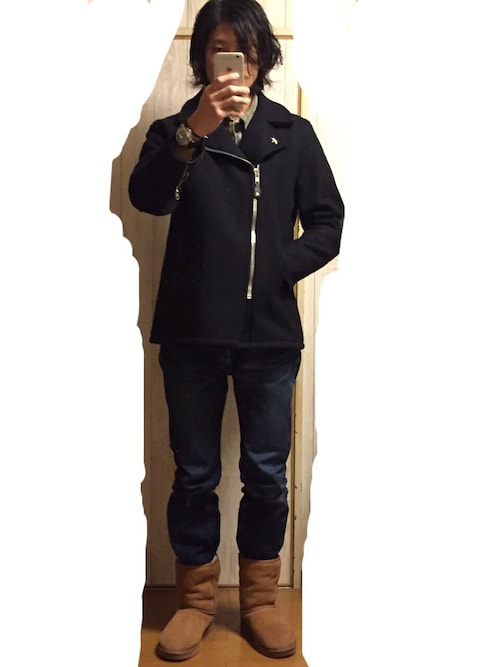 SCHOTT(ショット) 769 WOOL ZIP PEA COAT ネイビー 楽天市場】Schott[ショット] 769 WOOL PEA COAT ZIP FRONT