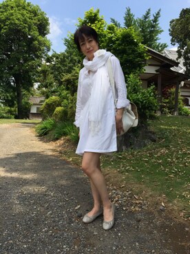 「アイテム（シャツワンピース）」を使った、YKHさん（レディース・164cm・50代）の春コーディネート