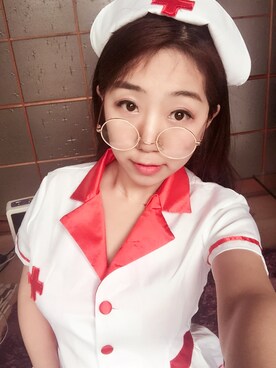 「ドキのアイテム（ワンピース、ホワイト系）」を使った、媛可さん（キッズ）の冬コーディネート