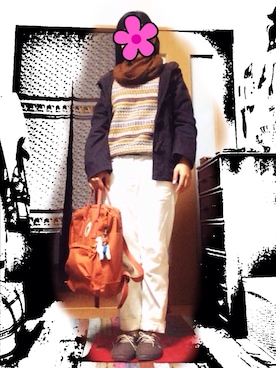 「AS as know as（エーエス アズノウアズ）のアイテム（ニット/セーター）」を使った、はる🌞さん（レディース・155cm）の秋コーディネート