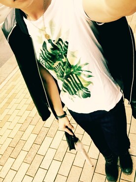 「Marc by Marc Jacobs（マークバイマークジェイコブス）のアイテム（アクセサリー）」を使った、kohさん（メンズ・176cm）の秋コーディネート