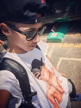 「SUPRA（スープラ）のアイテム（帽子）」を使った、kyoさん（メンズ・166cm）の夏コーディネート