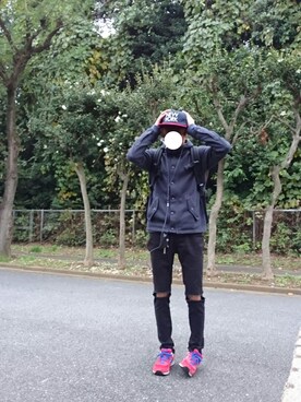 「NEWBALANCE」｜「アイテム（その他アウター）」を使った、まっしゅとみー。さん（メンズ・168cm）の秋コーディネート