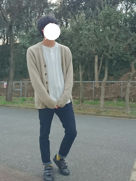 「ベルクロ」｜まっしゅとみー。さん（メンズ・168cm・10代）の春コーディネート