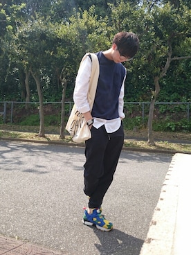 「CIBONE（シボネ）のアイテム」を使った、まっしゅとみー。さん（メンズ・168cm）の春コーディネート