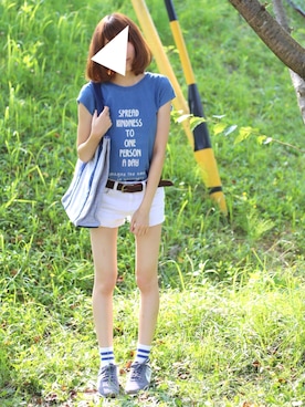 「スポーティーフェス」｜ma-yaさん（レディース・160cm）の夏コーディネート