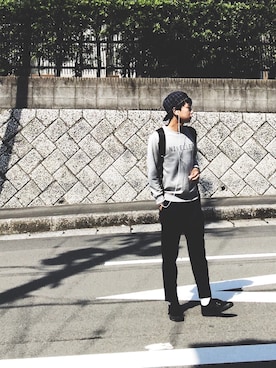 「スエット」｜ゆうきさん（メンズ・172cm）の秋コーディネート