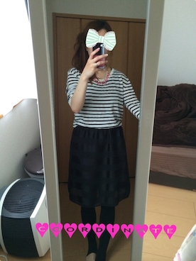 「mercuryLUX（マーキュリーリュクス）のアイテム」を使った、CHIさん（レディース・158cm）の春コーディネート