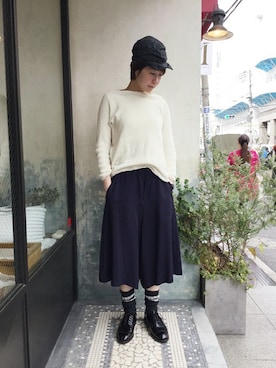 「JOURNAL STANDARD LUXE（ジャーナルスタンダード　ラックス）のアイテム」を使った、journal standard luxe QUARTERLY青山店スタッフさん（レディース・163cm）の春コーディネート