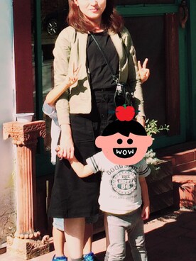 「PLAIN CLOTHING（プレーンクロージング）のアイテム（トップス）」を使った、くらげさん（レディース・161cm）の春コーディネート