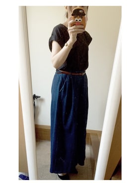 「PLAIN CLOTHING（プレーンクロージング）のアイテム（トップス）」を使った、くらげさん（レディース・161cm）の夏コーディネート