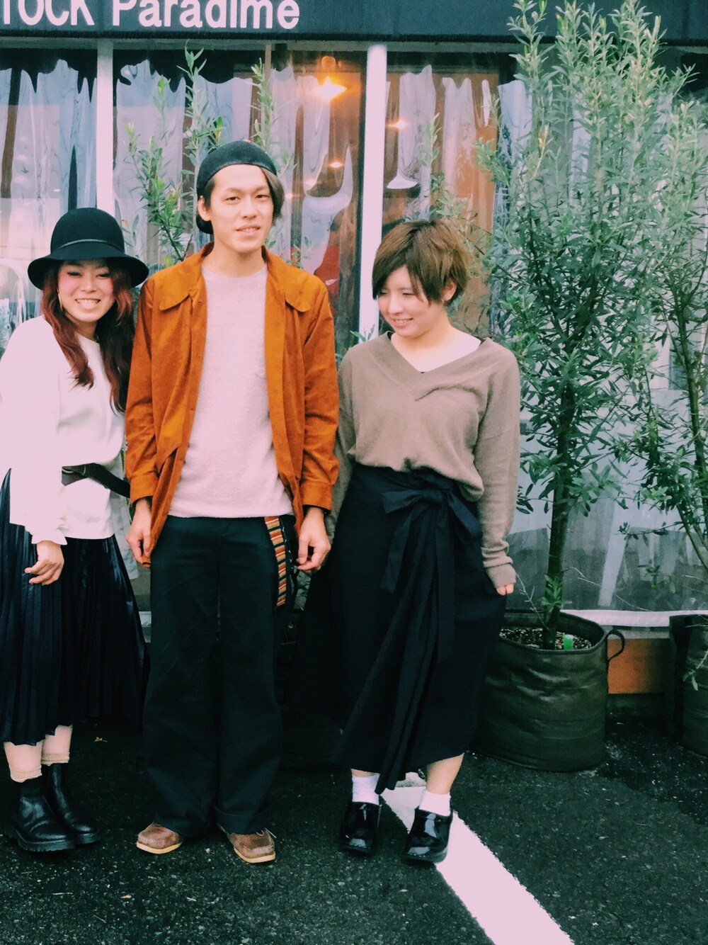「ticktock、ticktockparadime、スポンテニアス」｜「no brandのアイテム（スカート、ブラック系）」を使った、TICK-TOCK Paradimeさん（メンズ・170cm）の秋コーディネートの1枚目の写真