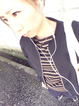 「antiqua（アンティカ）のアイテム（ブルゾン）」を使った、ゆーこさん（レディース・155cm）の秋コーディネート