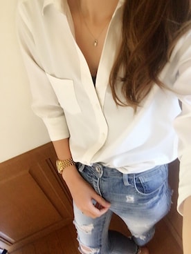 「Regalect（リガレクト）のアイテム（アクセサリー）」を使った、ERiiNAさん（レディース・166cm）の春コーディネート