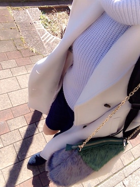 「LILY BROWN（リリーブラウン）のアイテム（チェスターコート）」を使った、nakさん（レディース・161cm）の冬コーディネート