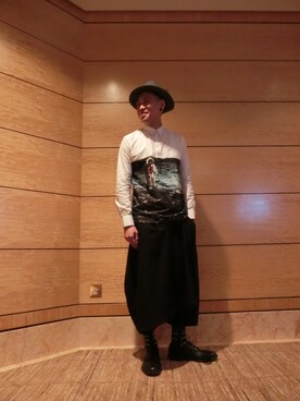「TOPMAN（トップマン）のアイテム（レッグウェア）」を使った、Man Leeさん（メンズ・175cm）の秋コーディネート