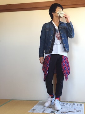 あきひとさん(メンズ・170cm)の春コーディネート