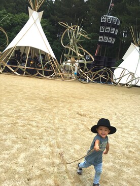 「Original.（オリジナル）のアイテム（帽子）」を使った、HBKさん（キッズ・90cm）の秋コーディネート