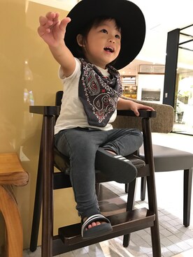 「HAV-A-HANK（ハバハンク ）のアイテム（財布/小物）」を使った、HBKさん（キッズ・90cm）の秋コーディネート