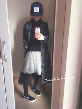 「Factor=（ファクターイコール）のアイテム（テーラードジャケット）」を使った、あみぃ さん（レディース・163cm）の冬コーディネート