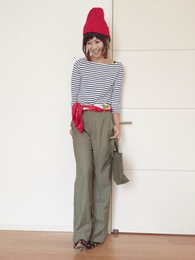 「ハグマグ」｜「アイテム（アクセサリー）」を使った、あみぃ さん（レディース・163cm）の夏コーディネート