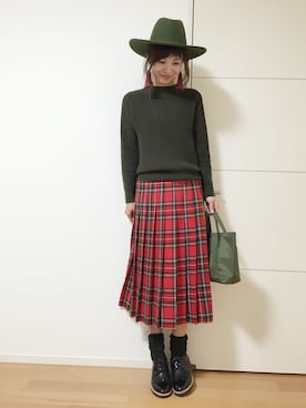 「タッセルシューズ」｜「アイテム（その他）」を使った、あみぃ さん（レディース・163cm）の秋コーディネート