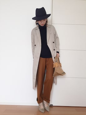 「ハグマグ」｜「アイテム（その他）」を使った、あみぃ さん（レディース・163cm）の秋コーディネート