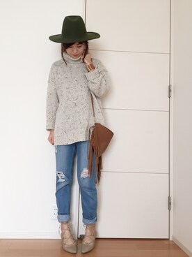 「chico_（チコ）のアイテム（パンツ）」を使った、あみぃ さん（レディース・163cm）の秋コーディネート